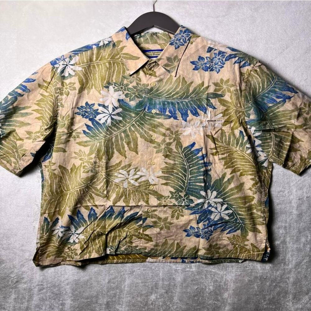 VTG Reyn Spooner Hawaiian Shirt Men's XL Floral Cotton Phil Edwards OG Surf Wear